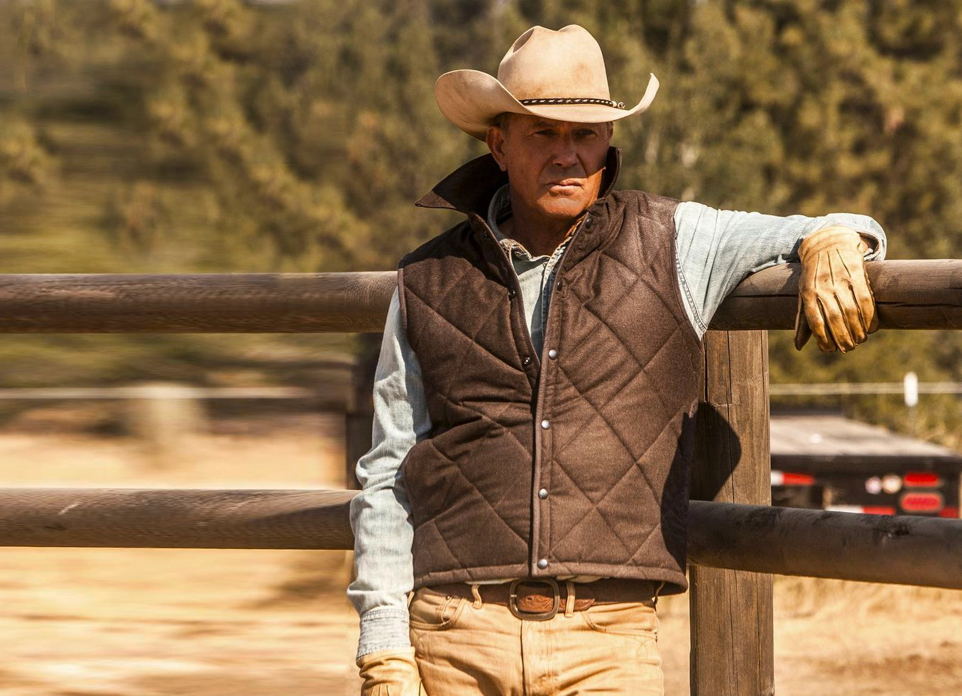 yellowstone ranch ready quilted vest inspired by john dutton