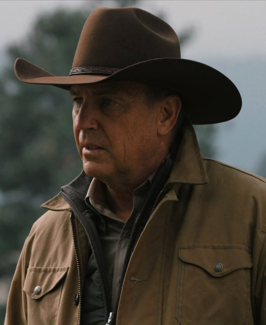 John Dutton Cotton Jacket and cowboy hat 