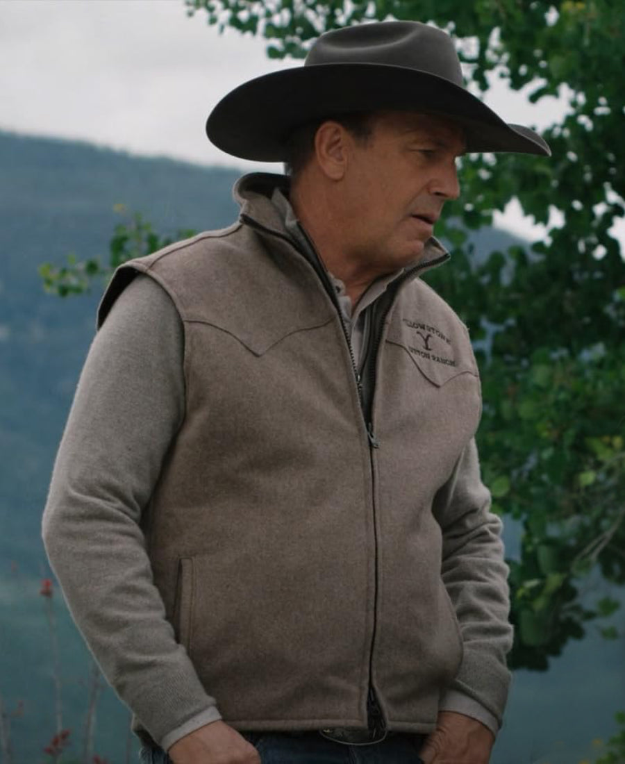 Yellowstone Ranch Brown Fleece Vest