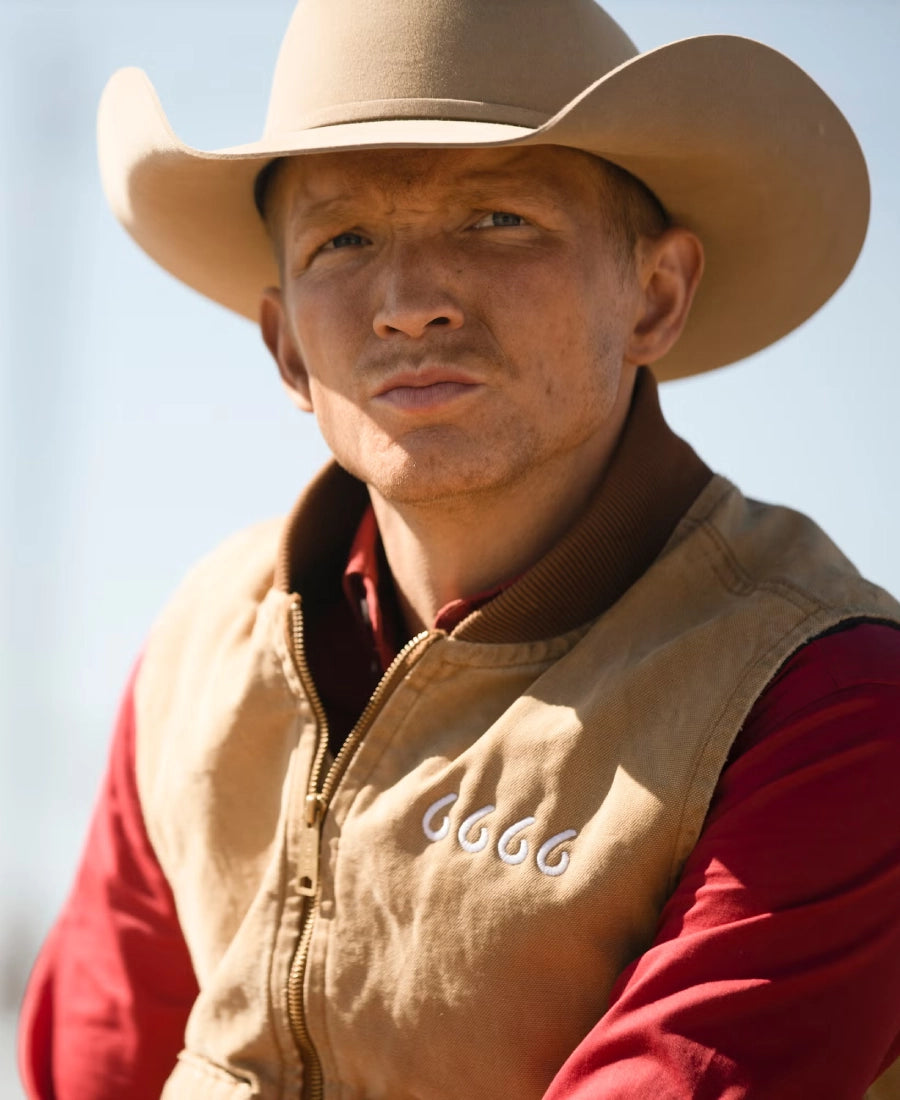 Yellowstone S4 Jimmy Hurdstrom Brown Vest – Cotton Fabric