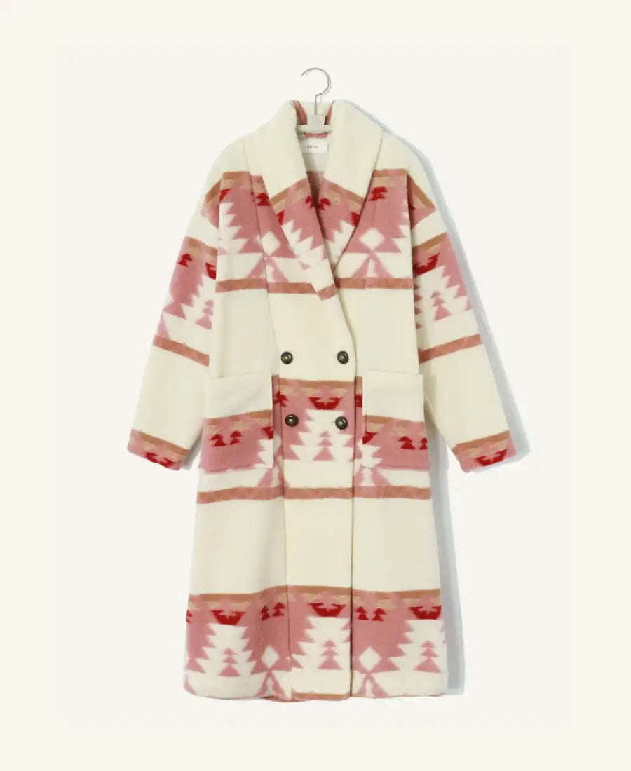 Yellowstone_Beth_Dutton_Pink_Long_Coat