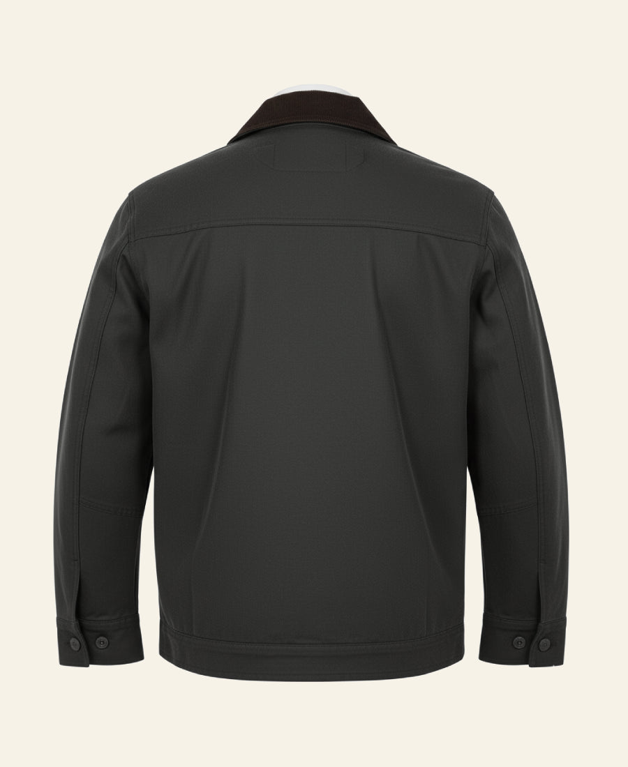 John Dutton Grey Cotton Western Jacket Back image