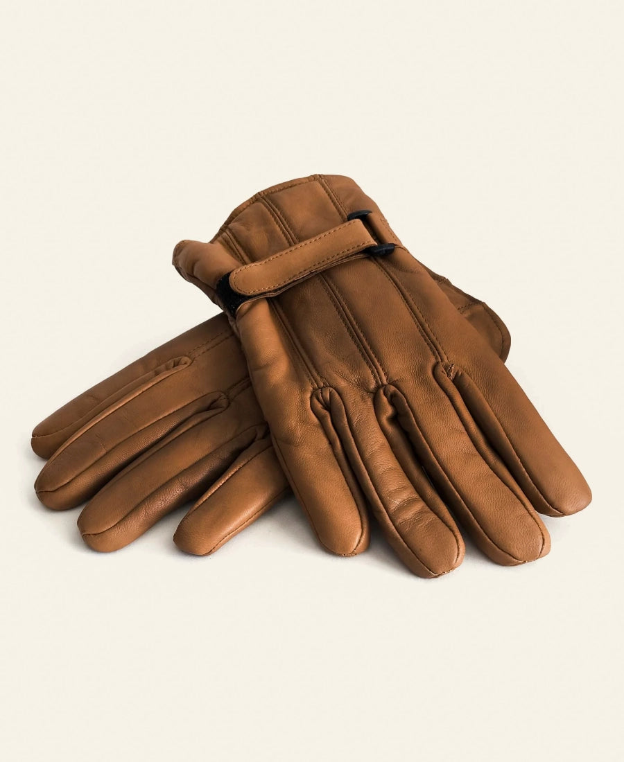 Yellowstone John Dutton Inspired Brown Leather Gloves