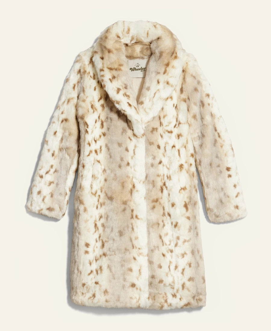 Beth Dutton White Leopard Coat - Yellowstone