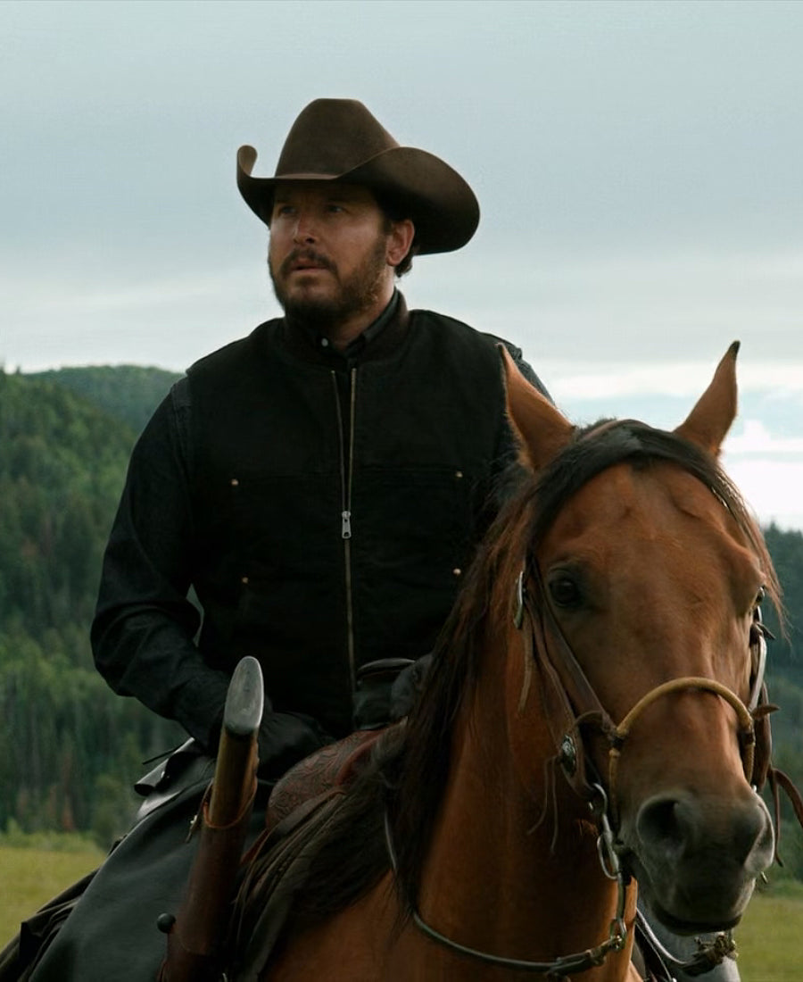 Rip Wheeler Black Wool Vest – As Seen on Yellowstone