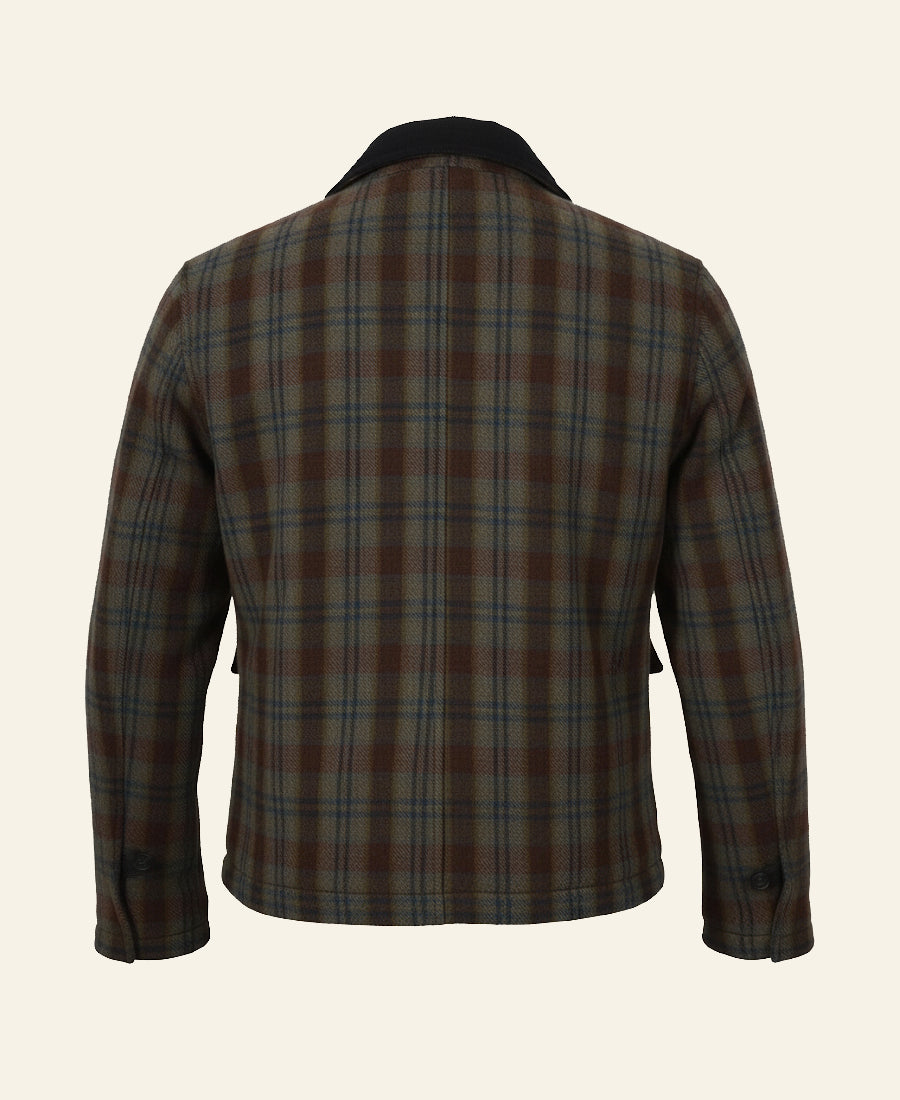John Dutton Plaid jacket back side 