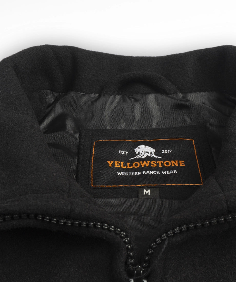 John Dutton Signature Black Wool Vest