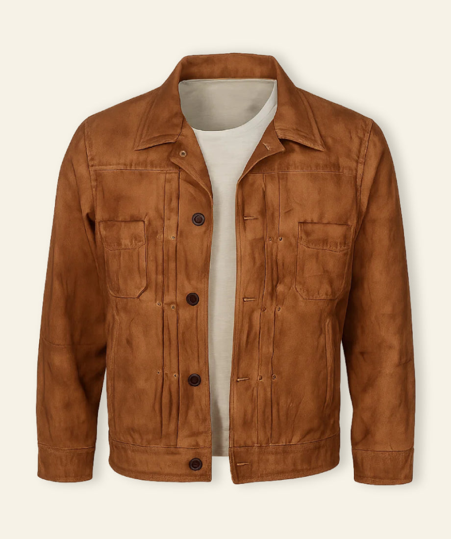 Yellowstone Kayce Dutton Brown Waxed Cotton Jacket