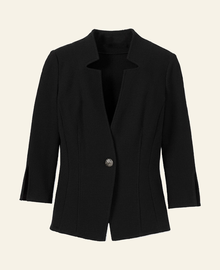 Yellowstone Beth Dutton Black Notch Neck Jacket