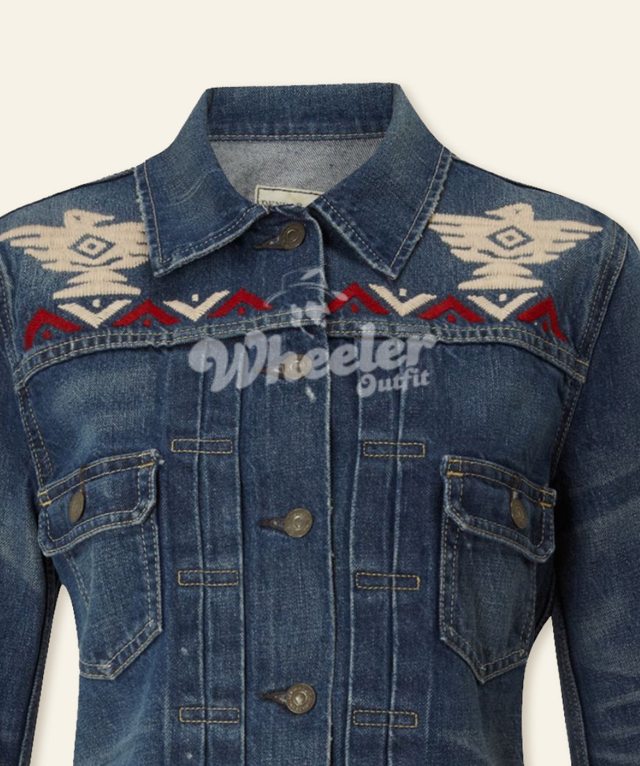 Yellowstone Monica Dutton Blue Denim Jacket