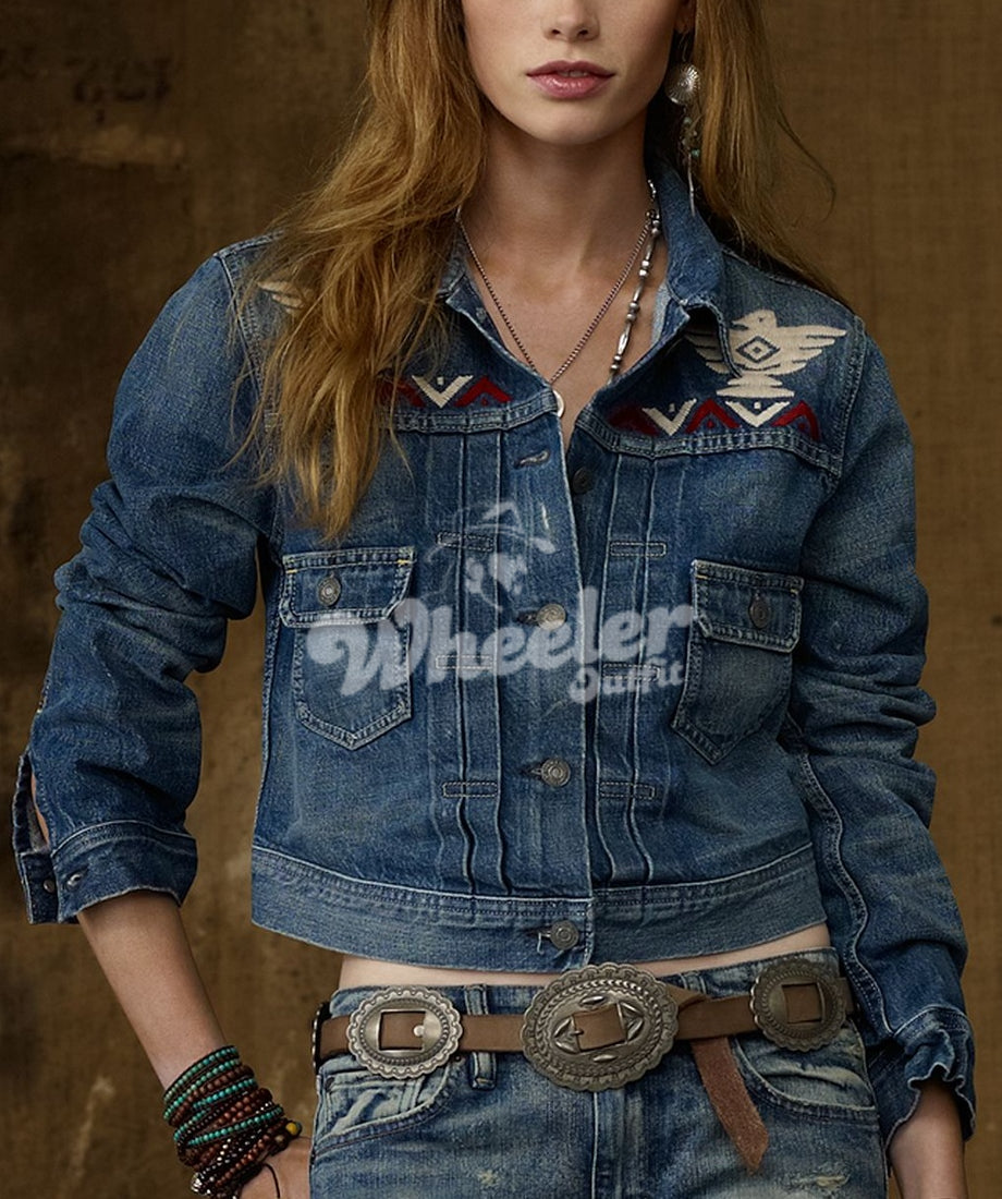 Yellowstone Monica Dutton Blue Denim Jacket