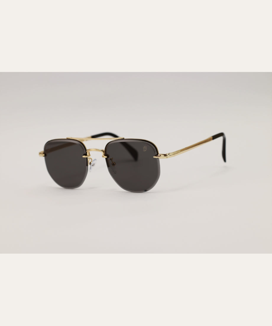 Rip Wheeler Yellowstone Aviator Sunglasses - Golden Black