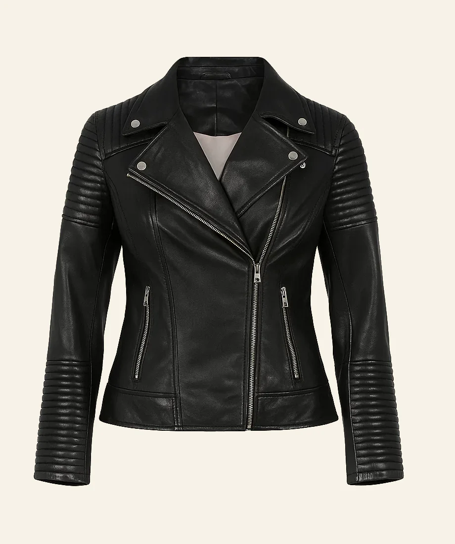 beth dutton black leather biker jacket yellowstone