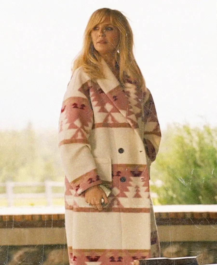 Beth Dutton Pink Long Coat Yellowstone Ranch Style