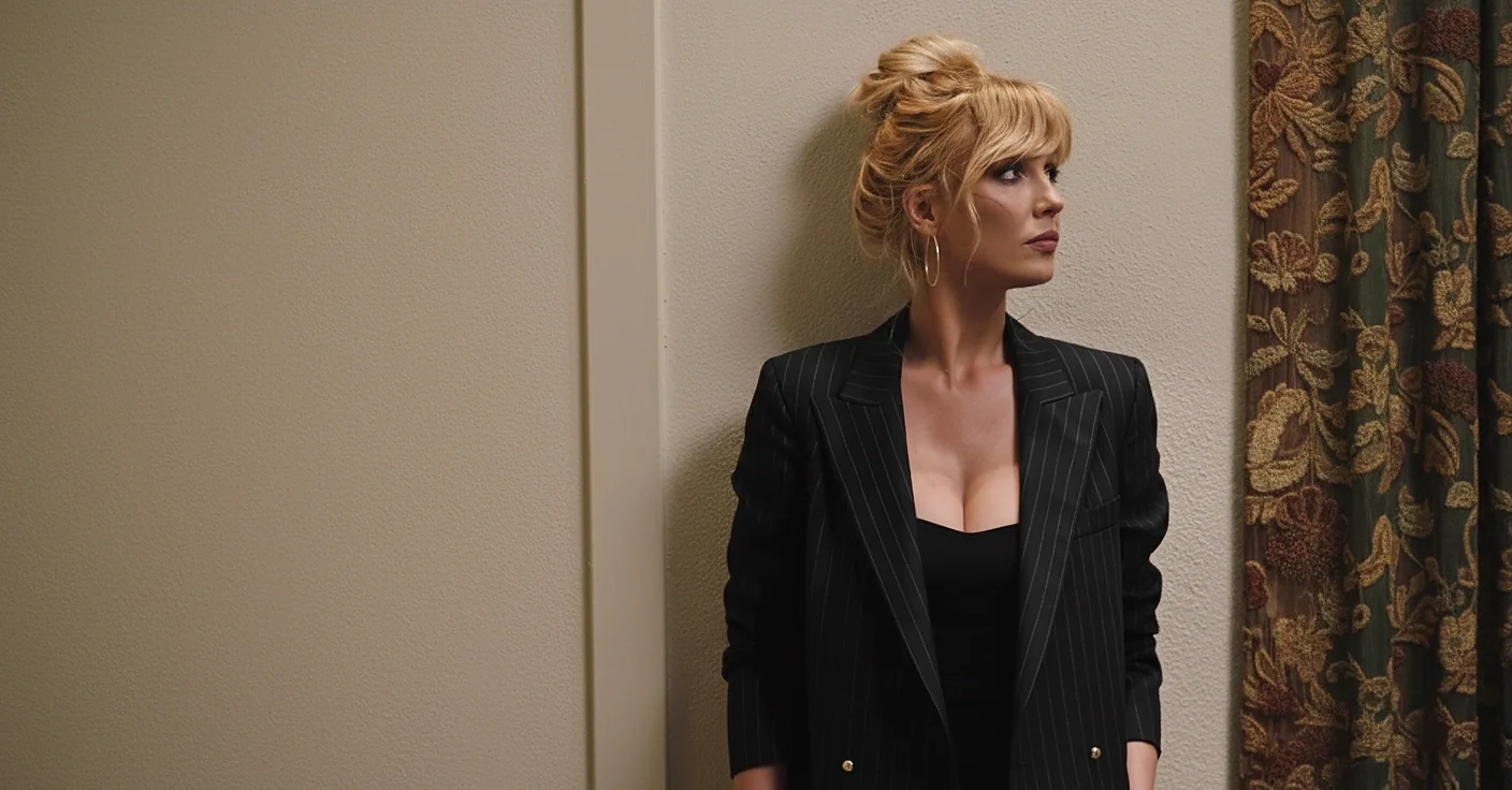 Kelly Reilly Beth Dutton Striped Blazer from Yellowstone Season 5