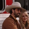 Ryan Bingham Yellowstone Season 04 Puffer Brown Jacket