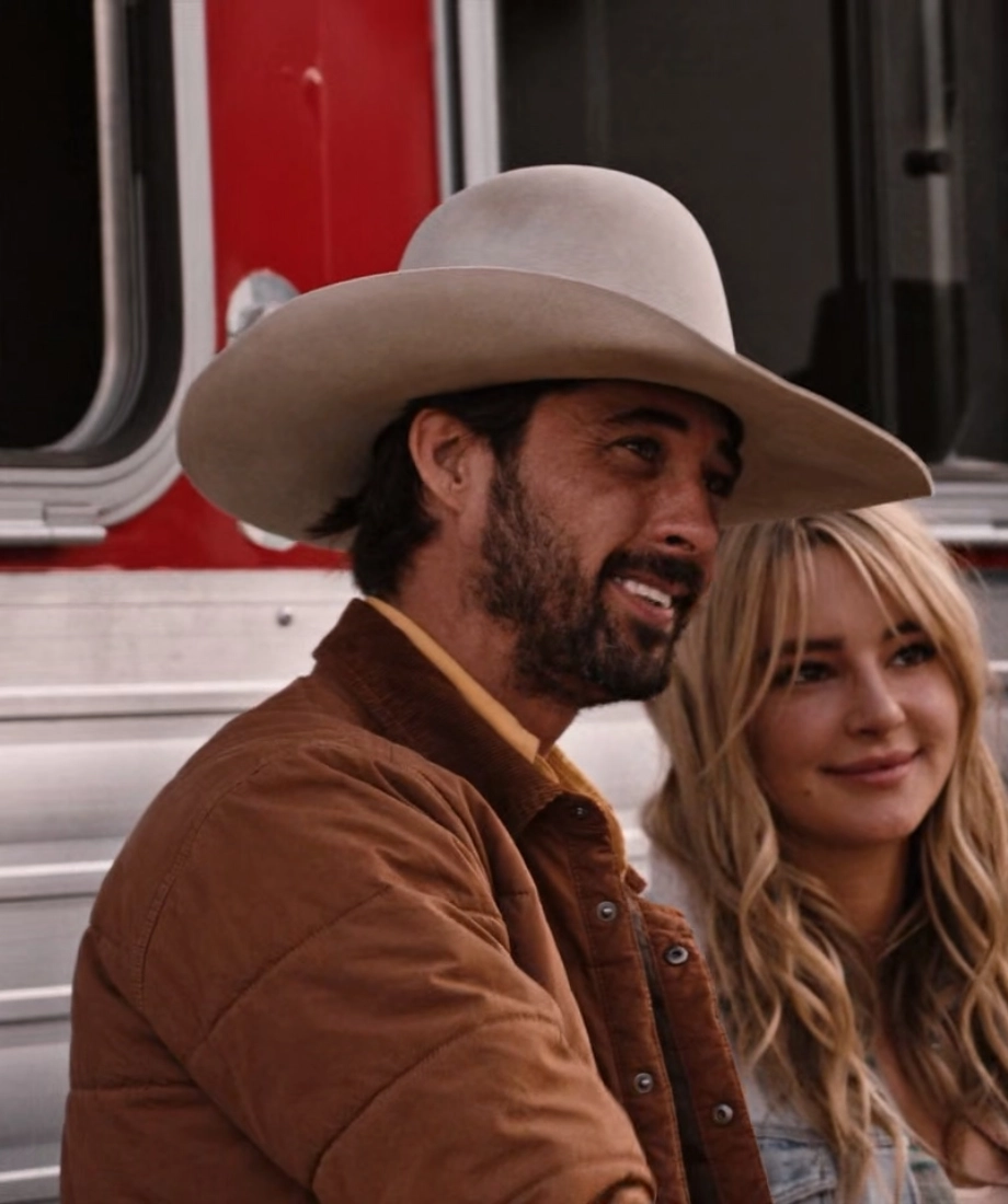 Ryan Bingham Yellowstone Season 04 Puffer Brown Jacket