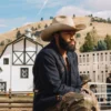 Yellowstone Colby wearing a cowboy hat and jacket