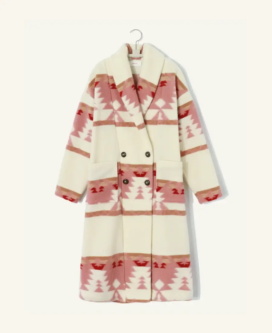 Yellowstone Beth Dutton Pink Long Coat