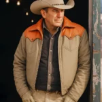 John Dutton Beige & Orange Cotton Jacket – Yellowstone