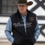 John Dutton Signature Black Wool Vest