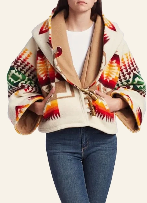 Beth Dutton Printed Cropped Cloak (1)