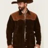 Artisan Mens Two-Tone Suede Western Rancher Jacket