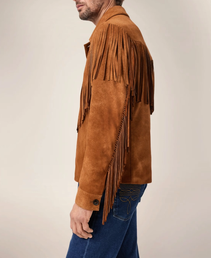 Cedar Ridge Hand Cut Suede Fringe Jacket