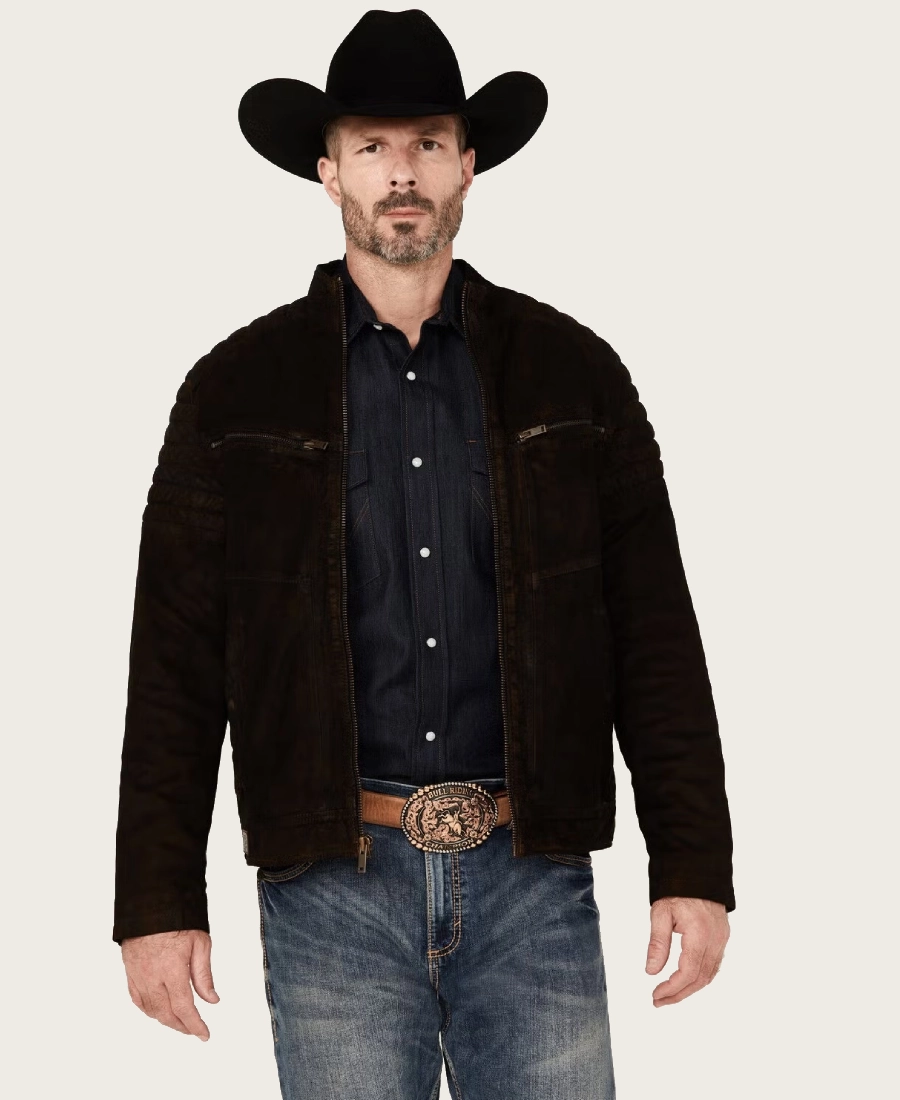 Dust Trail Mens Motorcycle Leather Jacket