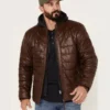 Ironwood Frontier Mens Quilted Western Leather Jacket