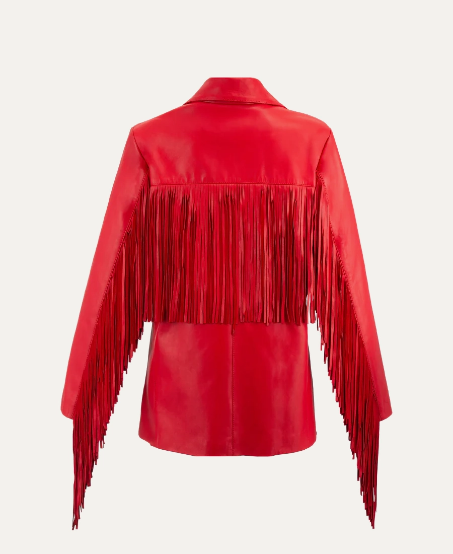 Liana Rose Womens Fringe Blazer