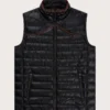 Maverick Men Black Leather Western Vest