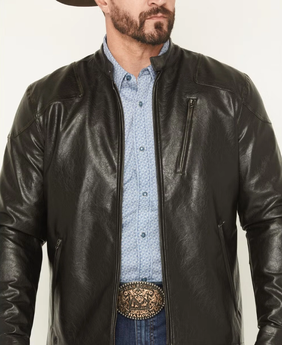 Rogue Rider Mens Black Shine Jacket