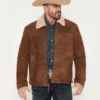 Roughneck Mens Suede Western Jacket