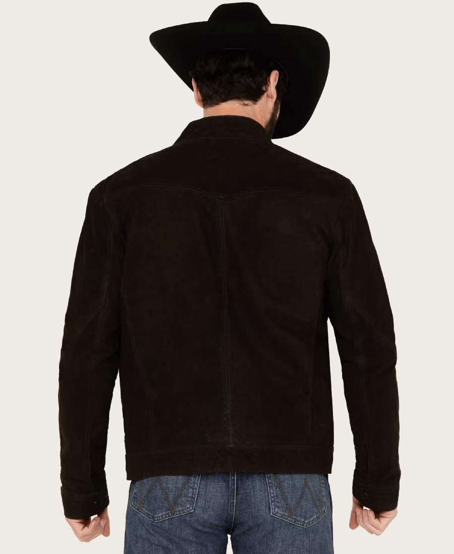 Outrider Mens Suede Trucker Jacket