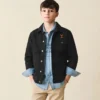 rip wheeler black cotton jacket for kid boy